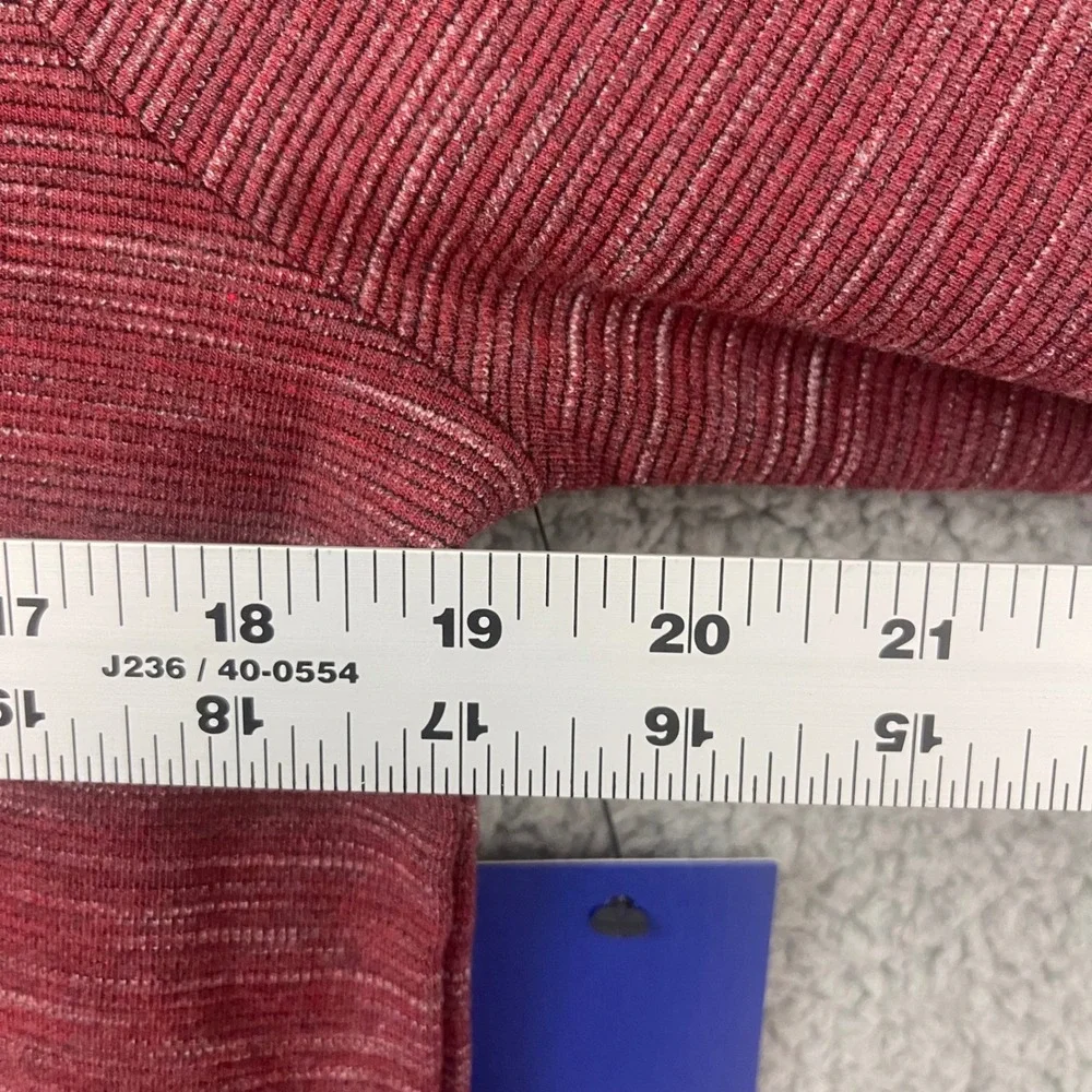 APT.9 Men's size Small Red Maroon Burgundy‎ Heathered 1/4 Half Zip Sweater